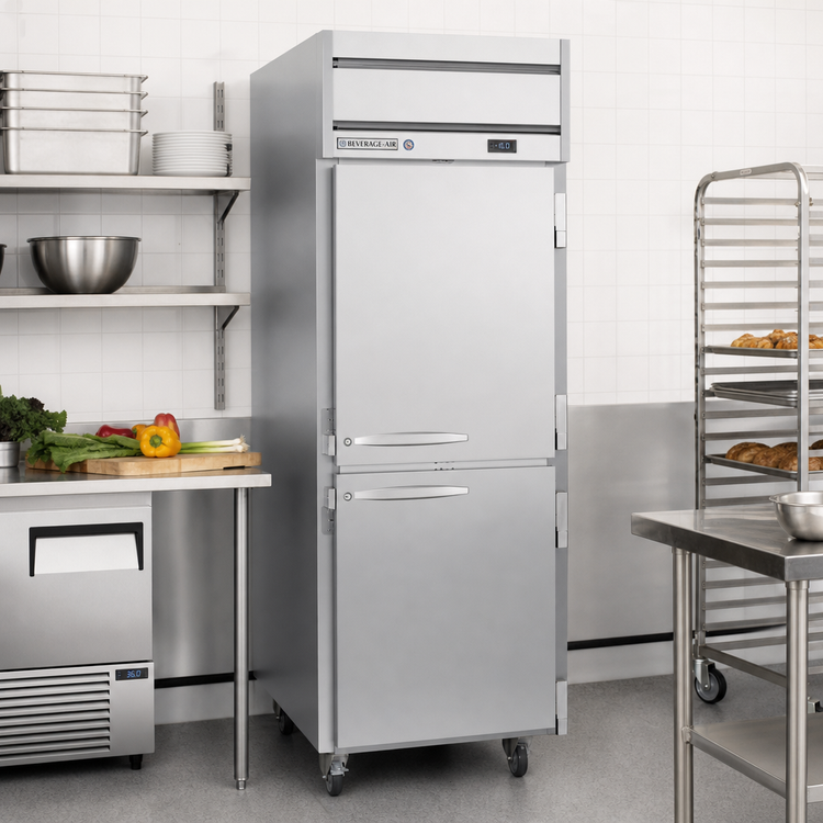 Product image #2 for Beverage-Air Horizon Series 21.06 Cu. Ft. One-Section Reach-In Freezer with 2 Right-Hand Hinged Half Solid Doors