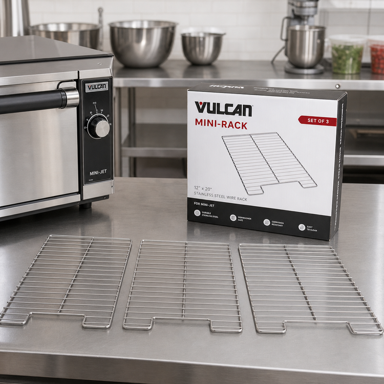 Product image #2 for Vulcan MINI-RACK 12 x 20 Inch Stainless Steel Wire Rack Set of 3 for Mini-Jet