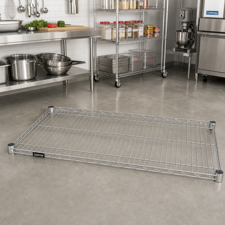 Product image #2 for Quantum 72 Inch W x 36 Inch D 304 Stainless Steel Wire Shelf