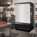 Thumbnail image #2 for Turbo Air Stainless Steel Solid Security Cover for TOM-50W(B)-N Open Display Merchandiser