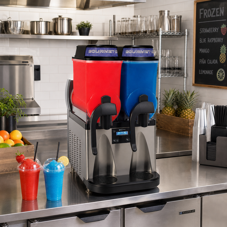 Product image #2 for BUNN Ultra NX Countertop Frozen Beverage Dispenser with Dual 3-Gallon Bowls