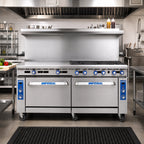 Thumbnail image #2 for Imperial (Middleby) Pro Series IR-12-SU 72-Inch Gas Restaurant Range with 6 Open Burners, 6 Step-Up Burners, and 2 Standard Ovens