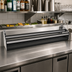 Thumbnail image #2 for Glastender 44-Inch Double Stainless Steel Speed Rail with Open Step-and-Rail Design