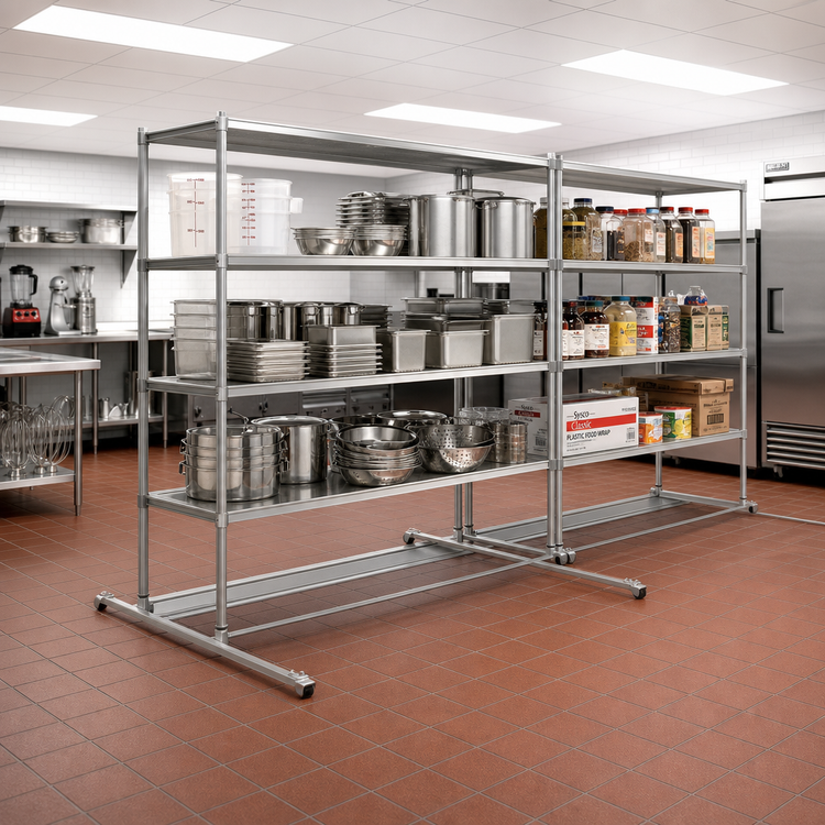 Product image #2 for Eagle Group Floor-Trak Double-Deep 6 Ft. Floor Track Kit