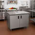 Thumbnail image #2 for Advance Tabco Special Value Economy Enclosed Work Table with Cabinet Base and Hinged Doors, 36 x 30 Inches, 304 Stainless Steel Top