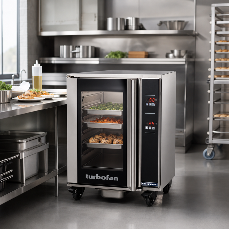 Product image #2 for Turbofan H8D-UC Undercounter Heated Holding Cabinet, 8 Half-Size Pans, Digital Controls
