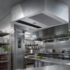 Thumbnail image #2 for Berner Architectural ARE16-2072E-3 72-Inch Recessed Electric Heated 3-Phase Air Curtain, 16-Ft Mounting Height