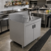 Thumbnail image #2 for Advance Tabco Prestige Underbar Drainboard Cabinet with Removable Hinged Doors, 48 Inch x 25 Inch x 36 Inch