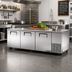 Thumbnail image #2 for True TUC-93-HC 3-Section Deep Undercounter Refrigerator with Solid Doors, Self-Contained Side-Mount Refrigeration