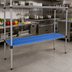 Thumbnail image #2 for QuadPlus Solid Polymer Shelf Mat, 72 x 21 Inches, Blue with Gray Epoxy Wire Frame