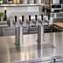 Thumbnail image #2 for Krowne Double T-Head 6-Faucet Glycol-Cooled Beer Tower with 24-Inch Box, Brushed Stainless Steel
