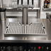 Thumbnail image #2 for Micro Matic 12 x 7-Inch Surface Mount Stainless Steel Drip Tray Trough with 5-Inch Draft Tower Cutout