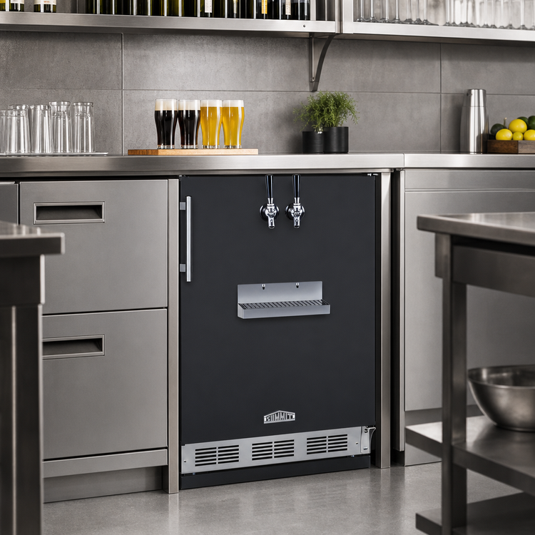 Product image #3 for Summit Appliance 24-Inch Built-In Front Tap Beer Kegerator with Dual Tap and 5.3 Cu. Ft. Capacity