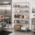 Thumbnail image #2 for Metro Super Erecta Chrome Plated Stationary Wire Shelving Starter Unit, 48 x 24 x 74 Inches, 5 Shelves
