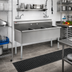 Thumbnail image #2 for Eagle Group Three-Compartment Utility Sink, 73-3/8 In. x 28 In., No Drainboards, 16 Gauge 304 Stainless Steel