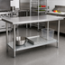 Thumbnail image #2 for Advance Tabco Galvanized Work Table Undershelf for 30