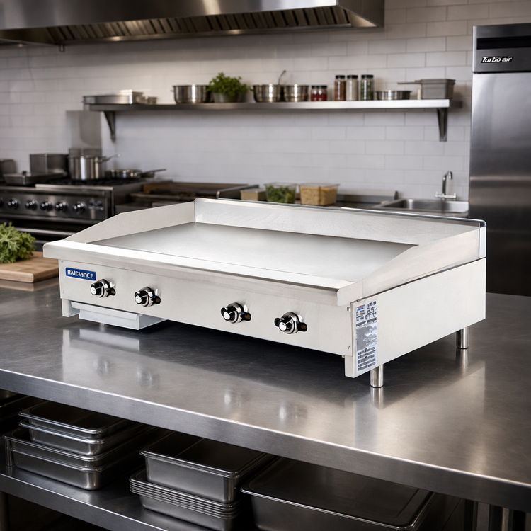 Product image #2 for Turbo Air Bake Tech Innovation TATG-48 Radiance 48-Inch Countertop Gas Griddle