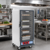 Thumbnail image #2 for Metro C5 1 Series Mobile 3/4-Height Non-Insulated Heated Holding Cabinet with Clear Door and Universal Wire Slides