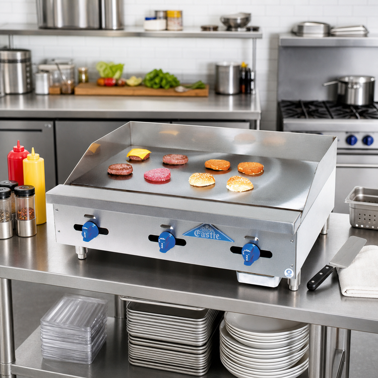 Product image #2 for Comstock-Castle Castle Series 42-Inch Countertop Gas Griddle with Manual Controls