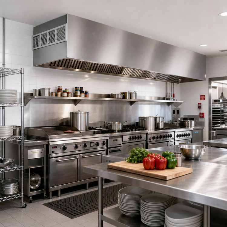 Product image #2 for SpecAir HEF96-144 144" Wall Type Front Discharge Make-Up Air Exhaust Hood
