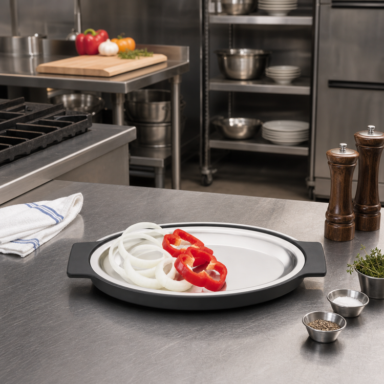 Product image #2 for Vollrath Oval Stainless Steel Steak Platter Only
