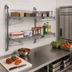 Thumbnail image #2 for Quantum Cantilever Double Shelf Post Wall-Mount Shelving Unit, 72 x 18 Inches, Gray Epoxy Finish