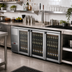 Thumbnail image #2 for Pro-Line E-Series Three-Section 80-Inch Refrigerated Back Bar Cooler with 3 Glass Doors, Stainless Steel