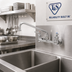 Thumbnail image #2 for T&S Brass B-0231-CR-SC 8-Inch Wall-Mount Double Pantry Faucet with 12-Inch Swing Nozzle