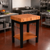 Thumbnail image #2 for Rouge et Noir Pro Prep Bloc 30 x 24-Inch Stationary American Cherry End Grain Butcher Block Work Table