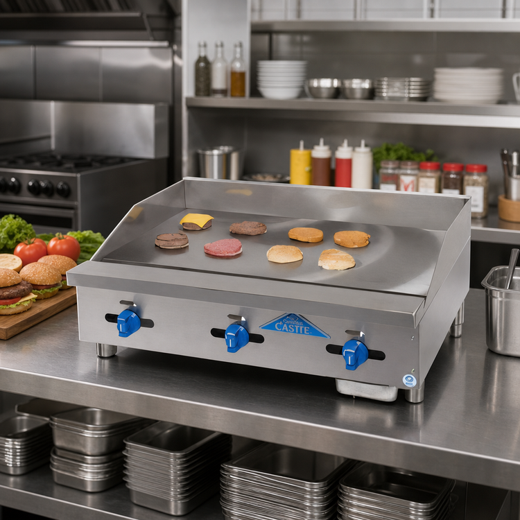 Product image #2 for Comstock-Castle Castle Series 48-Inch Countertop Gas Griddle with Manual Controls