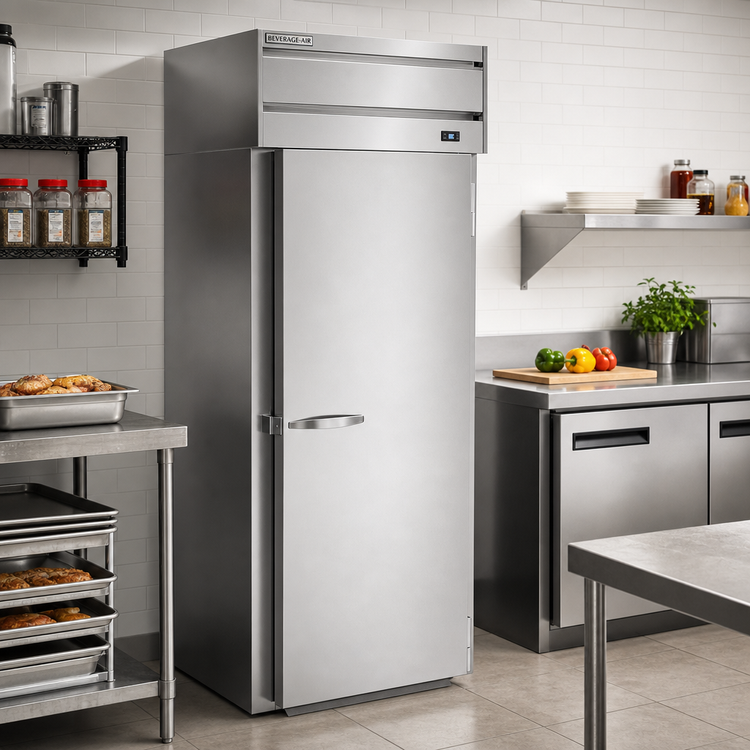 Product image #2 for Beverage-Air P Series Roll-In Warming Cabinet, 1-Section, 33.6 Cu. Ft., Full-Height Solid Door
