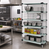 Thumbnail image #2 for Quantum 304 Stainless Steel 5-Shelf Solid Shelving Starter Kit, 48 x 14 x 86 Inches