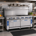 Thumbnail image #2 for Imperial Pro Series 72-Inch Gas Restaurant Range with 6 Open Burners, 36-Inch Griddle, 1 Convection Oven, and 1 Standard Oven