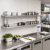 Thumbnail image #2 for Advance Tabco Double-Tier Pass-Thru Wall Shelf, 132W x 24D, Stainless Steel