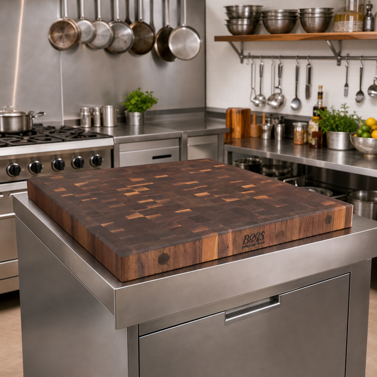 Product image #2 for Boos Block End Grain Walnut Island Countertop, 36"W x 38"D x 2-1/4" Thick