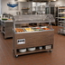 Thumbnail image #2 for Vollrath 2-Series Affordable Portable 3-Well Mobile Hot Food Station with Open Storage Base and Buffet Breath Guard