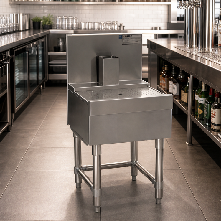 Product image #2 for Eagle Group Spec-Bar 18" x 24" Underbar Beer Drainer with Removable Stainless Steel Insert