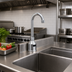 Thumbnail image #2 for Electronic Sensor Touchless Deck-Mount Faucet with 3-1/2-Inch Gooseneck Spout and Adjustable Temperature