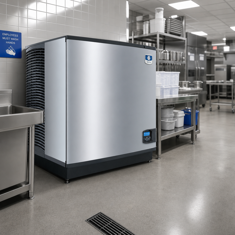 Product image #2 for Manitowoc Indigo NXT Correctional Air-Cooled Self-Contained Dice Cube Ice Maker, 1,196 lb/24 Hr