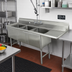 Thumbnail image #2 for Advance Tabco 3-Compartment Fabricated Sink with 18-Inch Right Drainboard, 16 Gauge 304 Stainless Steel