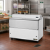 Thumbnail image #2 for True Mobile Milk Cooler Cart, 16-Crate Capacity, Forced-Air, White Vinyl Exterior