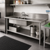 Thumbnail image #2 for Advance Tabco Stainless Steel Undershelf for Commercial Work Tables and Sink Tables, Per Linear Foot
