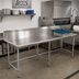 Thumbnail image #2 for John Boos Pro-Bowl Straight Clean Dishtable, 72-Inch x 30-3/8-Inch, Left-to-Right, 10-Inch Boxed Backsplash, 16-Gauge 300 Series Stainless Steel