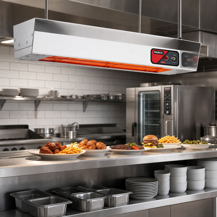 Product image #2 for Nemco Dual 36-Inch Infrared Strip Heater with Infinite Temperature Control, 120V