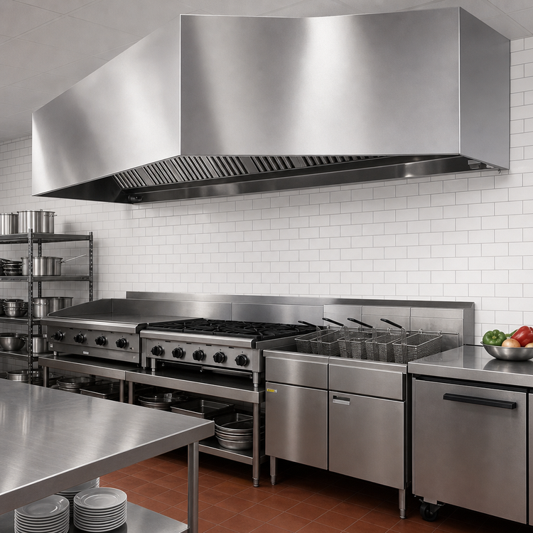 Product image #2 for Eagle SpecAir HEB96-138 138" Wide Exhaust-Only Non-Compensating Commercial Kitchen Hood