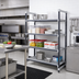 Thumbnail image #2 for Cambro Camshelving Elements XTRA 4-Shelf Vented Stationary Starter Polymer Shelving Unit, 18 x 72 x 72 Inches