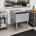Thumbnail image #2 for Glastender Stainless Steel Pass-Thru Service Station Ice Bin, 24 x 38 Inch, 175 lb. Capacity