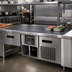 Thumbnail image #2 for Hatco CSSBFP-48-S Simulated Stone Built-In Flush Top Refrigerated Cold Shelf, 48 Inch x 24 Inch
