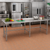 Thumbnail image #2 for John Boos Stallion 144 Inch x 24 Inch Stainless Steel Work Table with 1-1/2 Inch Rear Riser