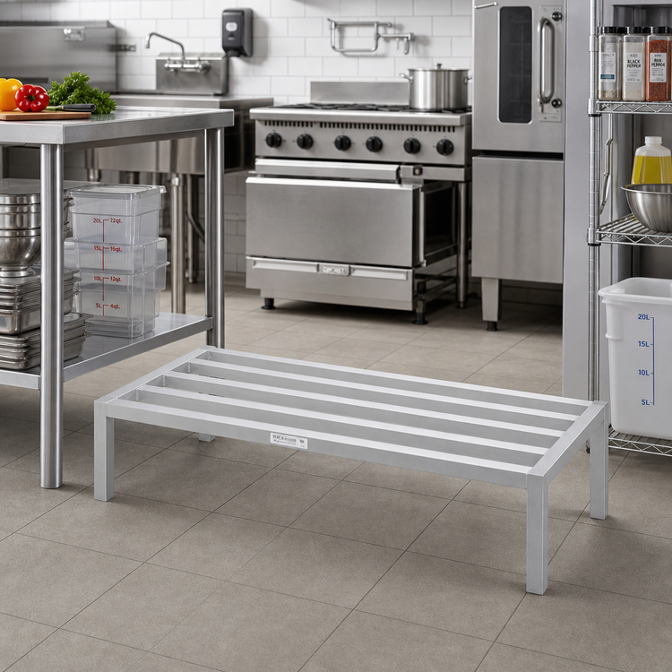 Product image #2 for Standard Series Tubular Aluminum Dunnage Rack, 72 x 20 x 12 Inches, 2,200 lb. Capacity